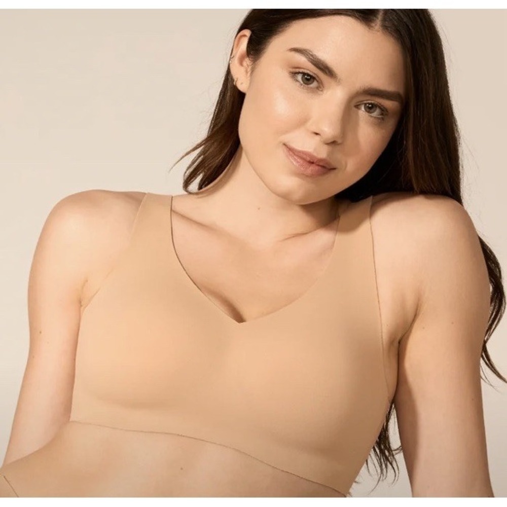 Honeylove Softform Bra V Neck Comfort Sand Size 2X LWBR0101